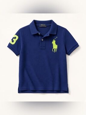 Polo by Ralph Lauren Boys Big Pony Cotton Mesh Polo Shirt